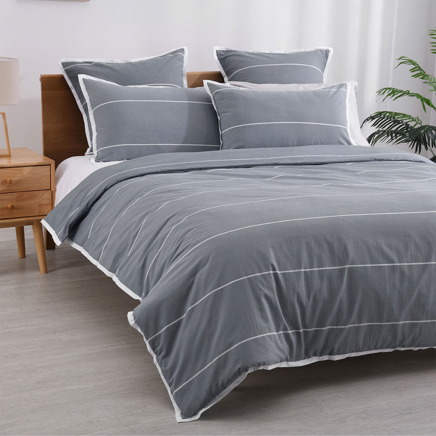 Calista Granite Printed Quilt Cover Set