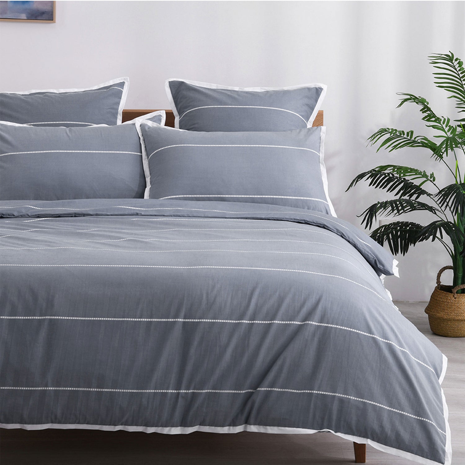 Calista Granite Printed Quilt Cover Set