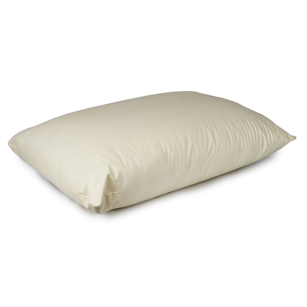 Beige Curatic medical pillow shown in three-quarter view on a white background.