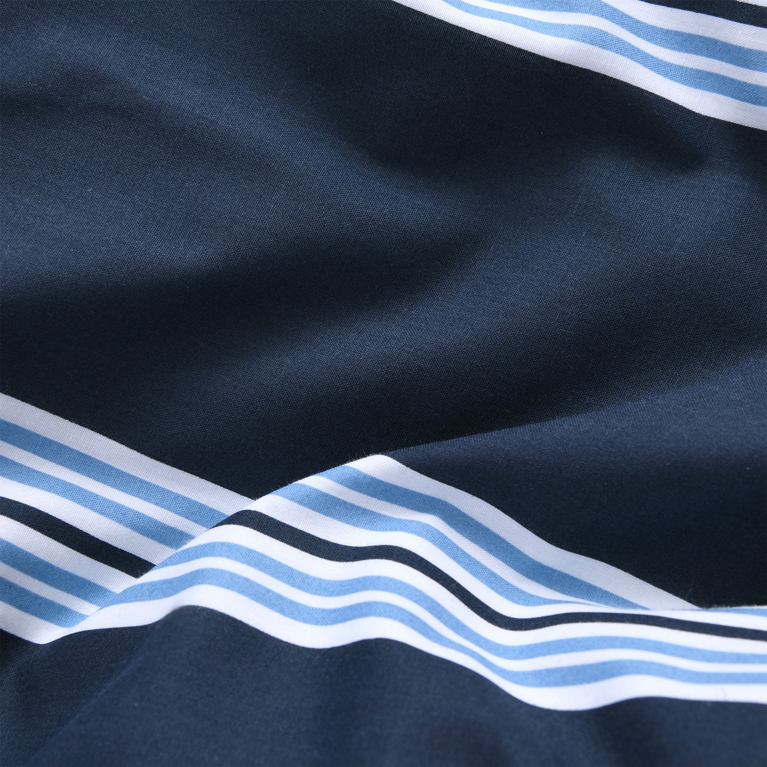 Hudson Stripe Navy Printed Comforter