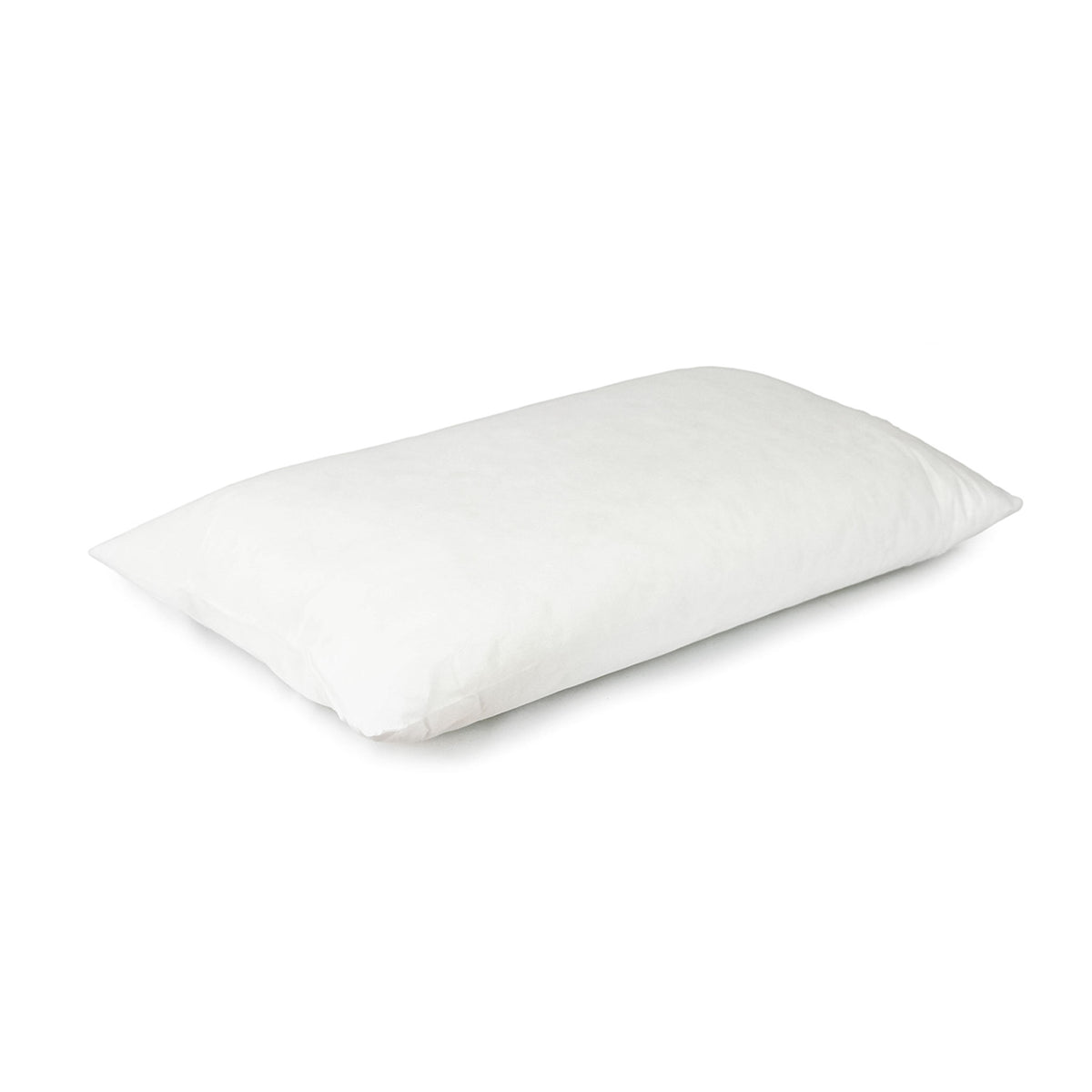 White hygiene plus pillow shown in three-quarter view on a white background.