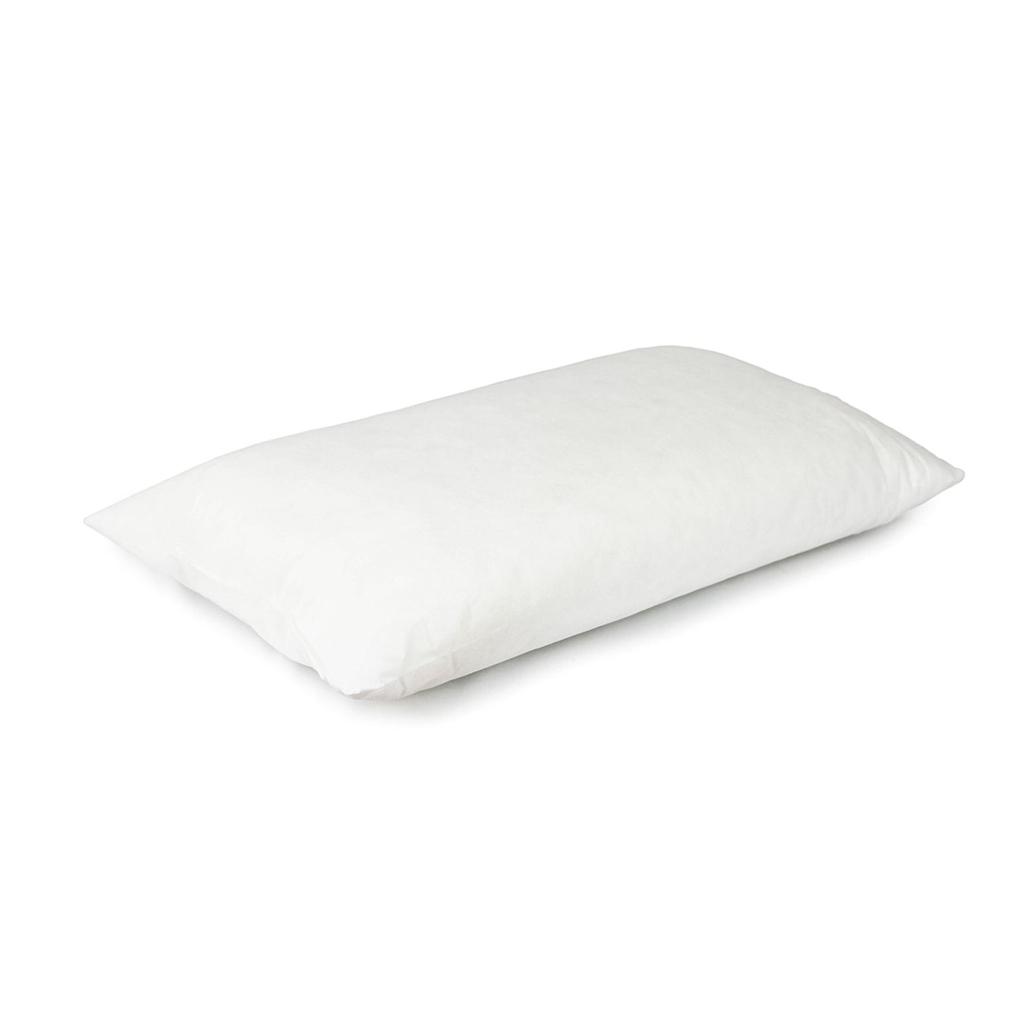 White hygiene plus pillow shown in three-quarter view on a white background.