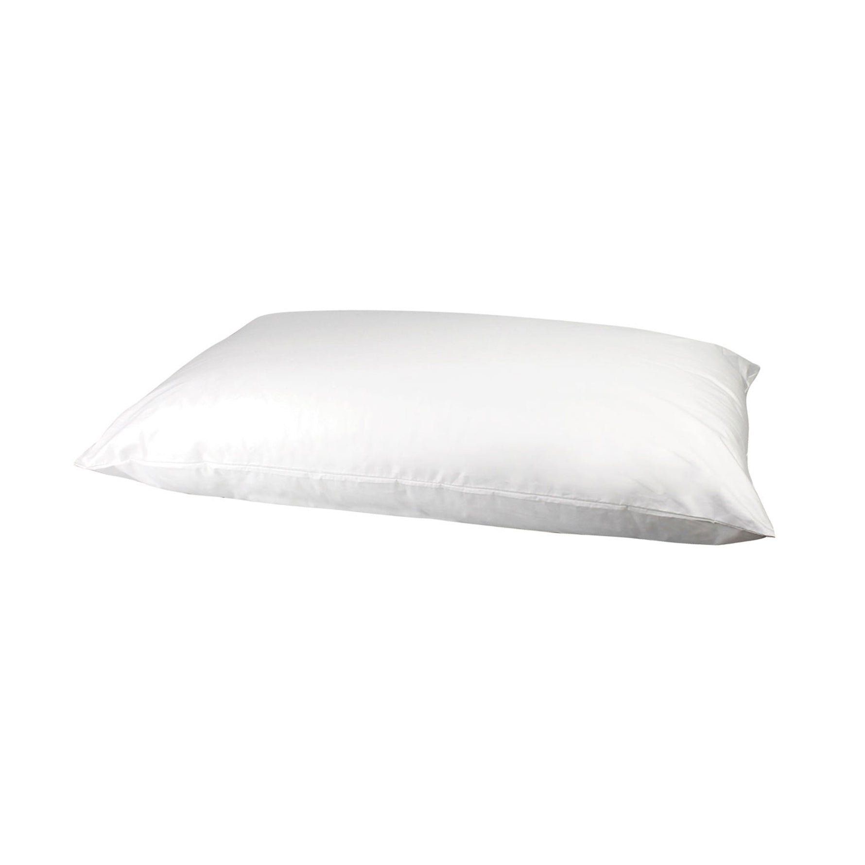 Image of a cut-out pillow featuring a soft cotton Japara cover and a polyester fibre fill. Made in Australia, this pillow provides comfort for a restful night's sleep.