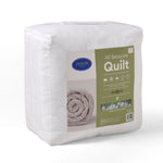 Jason Repreve winter-weight quilt packaged in a white fabric bag with branded label on a white background.