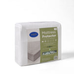 Jason Repreve waterproof mattress protector packaged in a white fabric bag with branded label on a white background.