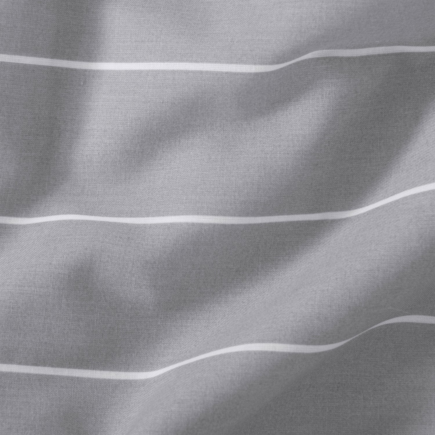Studio Stripe Silver Printed Quilt Cover Set
