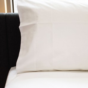 Crisp Extra Long Top Sheets & Pillowcases with Cuff - White